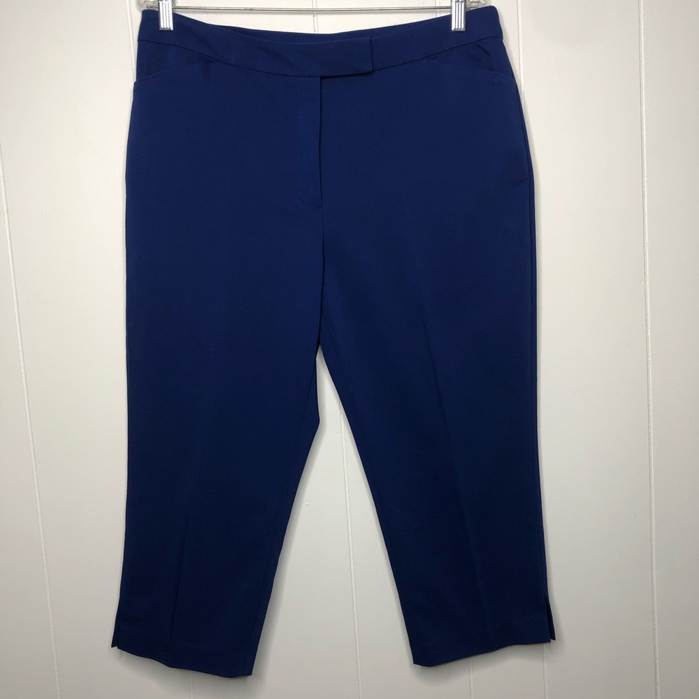 Ruby Rd. Royal blue capris. Stretch. Size 14.